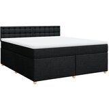  Krevet s oprugama i madracem crni 180x200 cm od tkanine | shoptok.hr