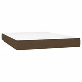  box spring s madracem LED tamnosmeđi 140x200 cm tkanina | shoptok.hr