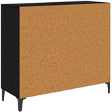 vidaXL Strani šal Črni hrast 34 x 90 x 80 cm Konstruiran les | Shoptok.si