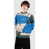 Blue Tomato Graphic Knit Pulover blue | Shoptok.si