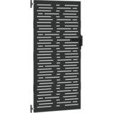 vidaXL Vrtna vrata Črna 105 x 200 cm Jeklo s prašnim premazom | Shoptok.si