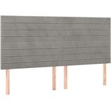 vidaXL Box spring postelja z vzmetnico svetlo siva 180x200 cm žamet | Shoptok.si
