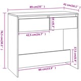  Konzolni stol boja hrasta 89 x 41 x 76,5 cm konstruirano drvo | shoptok.hr