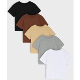 Sinsay Pamučna majica kratkih rukava 5 pack | shoptok.hr