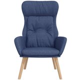  Stolica za opuštanje od tkanine plava | shoptok.hr
