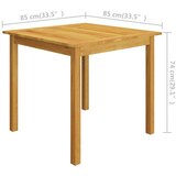  Vrtna jedilna garnitura 5-delna siva, (20676494) | Shoptok.si