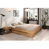 The Beds Bračni krevet od punog hrasta 180x200 cm u prirodnoj boji Twig – | shoptok.hr