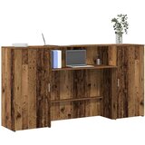 vidaXL Sprejemna miza starinski les 200x50x103,5 cm inženirski les | Shoptok.si