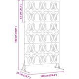vidaXL Aluminijast jekleni ograjni panel Aluminijast jeklo Velik | Shoptok.si