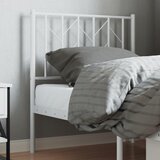  Metalno uzglavlje za krevet, bijelo, 75 cm | shoptok.hr