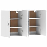  Zidni ormarići 2 kom bijeli od konstruiranog drva | shoptok.hr