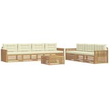  Set vanjskih sofa 8 kom. Bijela i krem | shoptok.hr