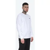 Wood Wood Bombažna majica z dolgimi rokavi Mark Paisley Long Sleeve bela barva