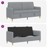 SOFA s pohranom Svjetlosiva 172 x 78 x 87 cm Poliester | Eponuda.ba