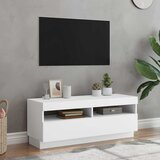 TV ormarić s LED svjetlima bijeli 100 x 35 x 40 cm | shoptok.hr