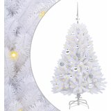vidaXL umetno zložljivo božično drevo bela 120 cm pvc in jeklo, (5000111550) Cene
