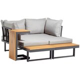 Amatio LOUNGE GARNITURA akacija masivno aluminij | Shoptok.si