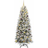  Umjetno božićno drvce Bijela 210 cm PVC, plastika, čelik i PE | shoptok.hr