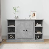 The Living Store Komoda betonsko siva 100x35,5x60 cm inženirski les - Komoda, (21661827) Cene