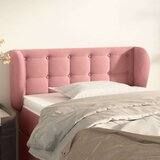  Uzglavlje s ušima ružičasto 103x23x78/88 cm baršunasto | shoptok.hr