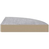 vidaXL Kutne zidne police 2 kom siva boja betona 25 x 25 x 3,8 cm MDF | shoptok.hr