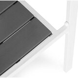 Multi Garden Set od 2 vrtne stolice za terasu ili balkon, HDPE i čelik, sivo-bijele | shoptok.hr