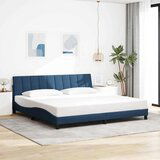  Posteljni okvir brez vzmetnice moder 200x200 cm blago, (21670830) | Shoptok.si