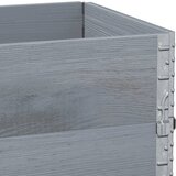  Okviri za palete 3 kom sivi 100 x 50 cm od masivne borovine | Eponuda.com