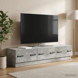 TV ormar Betonska siva 147 x 34,5 x 27 cm Konstruirano drvo | shoptok.hr