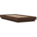  Okvir za krevet s LED svjetlima boja hrasta 90 x 200 cm drveni | shoptok.hr