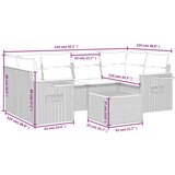  7-dijelni set vrtnih sofa sivi od poliratana | shoptok.hr