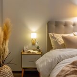  Brilagi - LED zidna lampa NUBILA WOOD 1xE27/25W/230V +LED/3W hrast/bela/krem | Eponuda.com