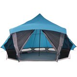 Tipi šator s krovom s pohranom Plava 508 x 470 x 300 cm taft | shoptok.hr