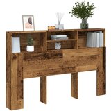 vidaXL Vzglavna omarica starinski les 160x19x103,5 cm inženirski les Cene