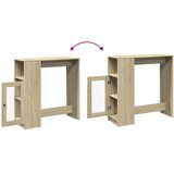  Barski stol s držačima boja hrasta sonome 101x40x103,5cm drveni | shoptok.hr