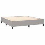  box spring s madracem LED svjetlosivi 160x200 cm tkanina | shoptok.hr
