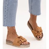 Gemre Brown sandals on a massive sole Peletra | Shoptok.si