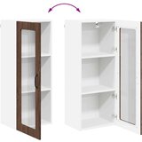 vidaXL zidni kuhinjski ormarić s policom smeđi hrast 40 x 31 x 100 cm | shoptok.hr