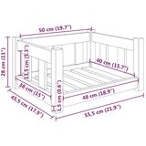  Krevet za pse 55,5 x 45,5 x 28 cm od masivne borovine | shoptok.hr