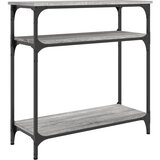 Maison Chic konzolna miza - miza ob steni siva sonoma 75x29x75 cm inženirski les, (21786171) Cene