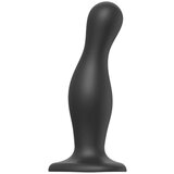Strap-On-Me Curvy L - valoviti, strap-on dildo (crni) | shoptok.hr