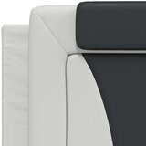  Jastuk za uzglavlje bijelo-crni 180 cm od umjetne kože | shoptok.hr