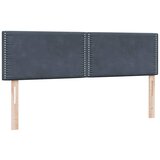  s oprugama i madracem tamnosivi 160x210 cm baršunasti | shoptok.hr