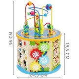 Kruzzel drvena edukativna kocka 8 u 1, 36 cm | shoptok.hr
