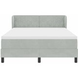 Krevet s opruga kutije Svjetlosiva 140 x 190 cm Baršun | Eponuda.com