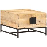 Furnova Klubska mizica 67x67x45 cm trden mangov les, (21914785) Cene