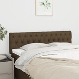  Uzglavlja tamnosmeđa 144x7x78/88 cm od tkanine | shoptok.hr