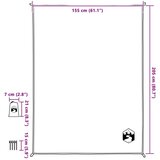  Deka za piknik s klinovima zelena 205 x 155 cm | shoptok.hr