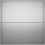  Vrtna saksija 2 kom. Srebrna 100 x 100 x 20 cm Pocinčani čelik - Pocinčani čelik 100 x 100 x 20 cm 2 | shoptok.hr