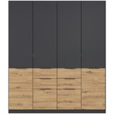 Modern Living Omara Za Oblačila Max, Temno Siva, Barva Hrasta | Shoptok.si